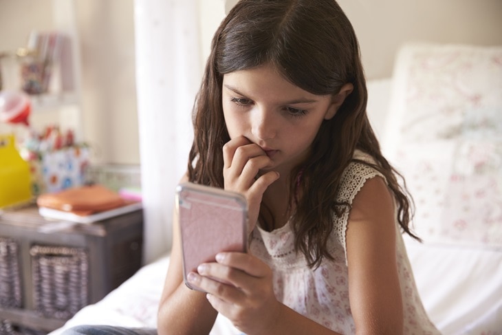 Girl on cell phone